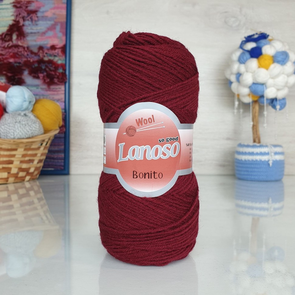 Bonito Lanoso - 957 (бордовый)