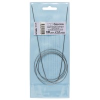 Спицы круговые MKN-R сталь (d 1.2 мм)/100 см, с металл. леской, Gamma