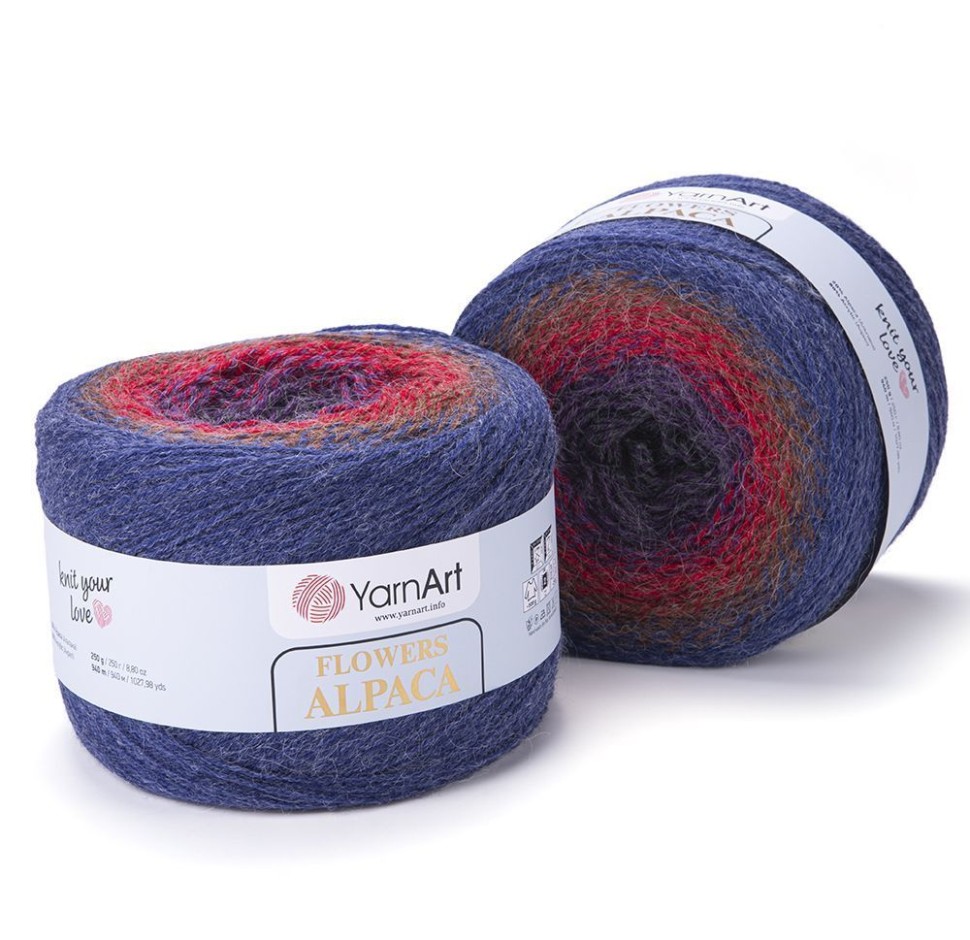Flowers Alpaca YarArt - 439 (джинс)