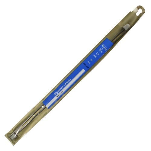 941225 Спицы  прямые металл 35см, 2,5мм  Hobby&Pro