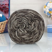 Шерсть натуральная - 11 ((меланж темный))