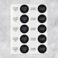 Набор наклеек для бизнеса «Спасибо», 40 шт, 4 х 4 см