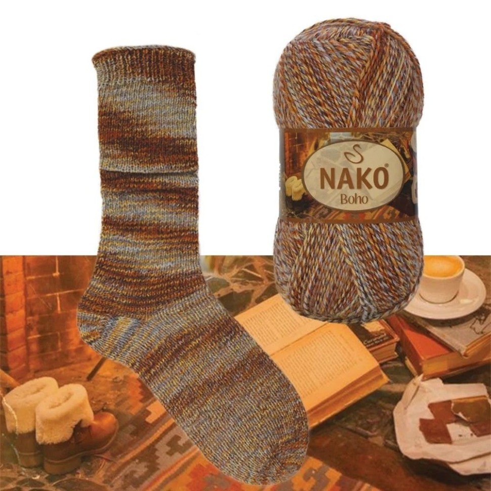 Boho Nako - 87722 (оранж/сер)