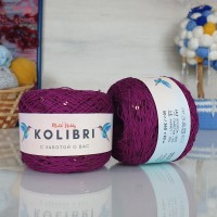 Kolibri с пайетками - 055 (свекольный с бронзовыми пайет.)