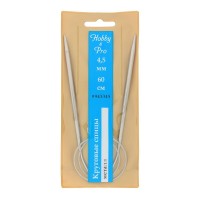 943345 Спицы круговые металл 60см, 4,5мм Hobby&amp;Pro