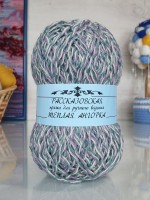 Теплая Ангорка Рассказовская 100 г - 28 (сиреневый меланж)