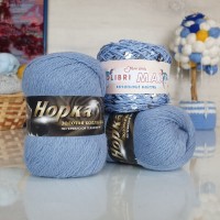 Набор Пух норки и пайетки - 31 (847+068) (св.стальной с серебряными пайетками)