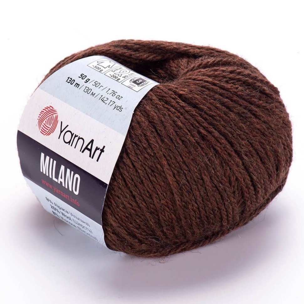 Пряжа Milano (YarnArt) - 871 (коричневый)
