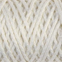 Шнур для вязания "Классик" без сердечника 100% полиэфир ширина 4мм 100м (белый)