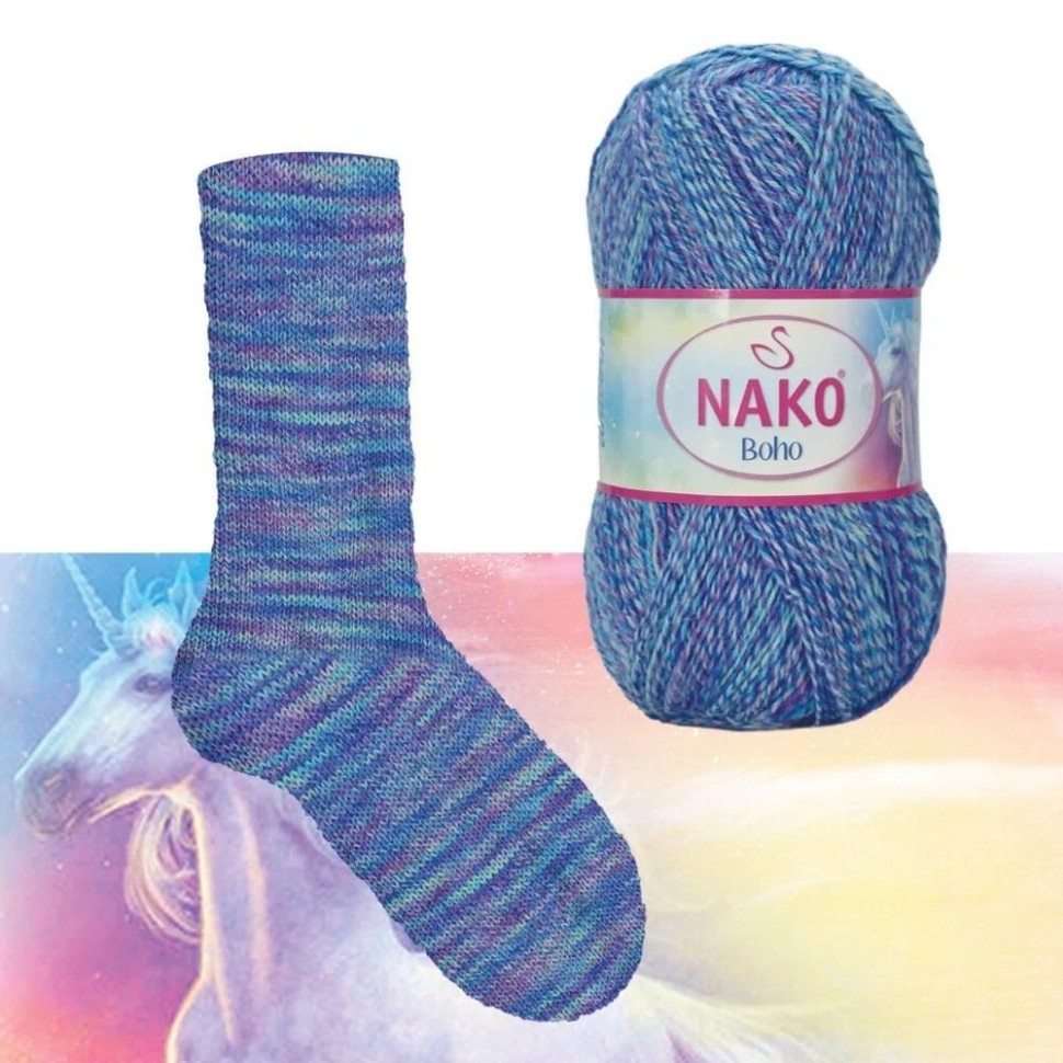 Boho Nako - 87724 (син/бир)