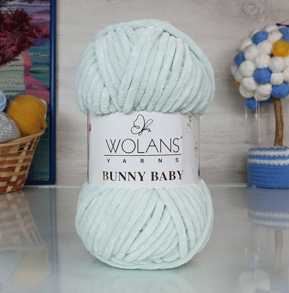 BUNNY BABY WOLANS - 03 (бледный мятный)