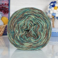 Ангорка меланж Рассказовская - 10_4 (изумр/коричнев/липа)