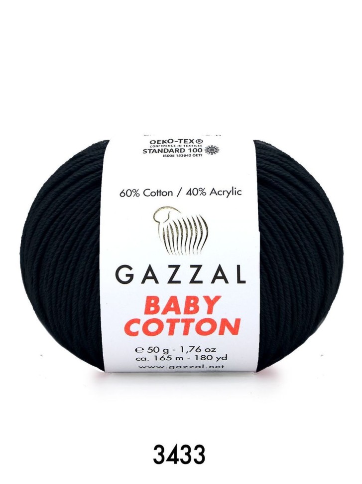 BABY COTTON (Gazzal) - 3433 (черный)