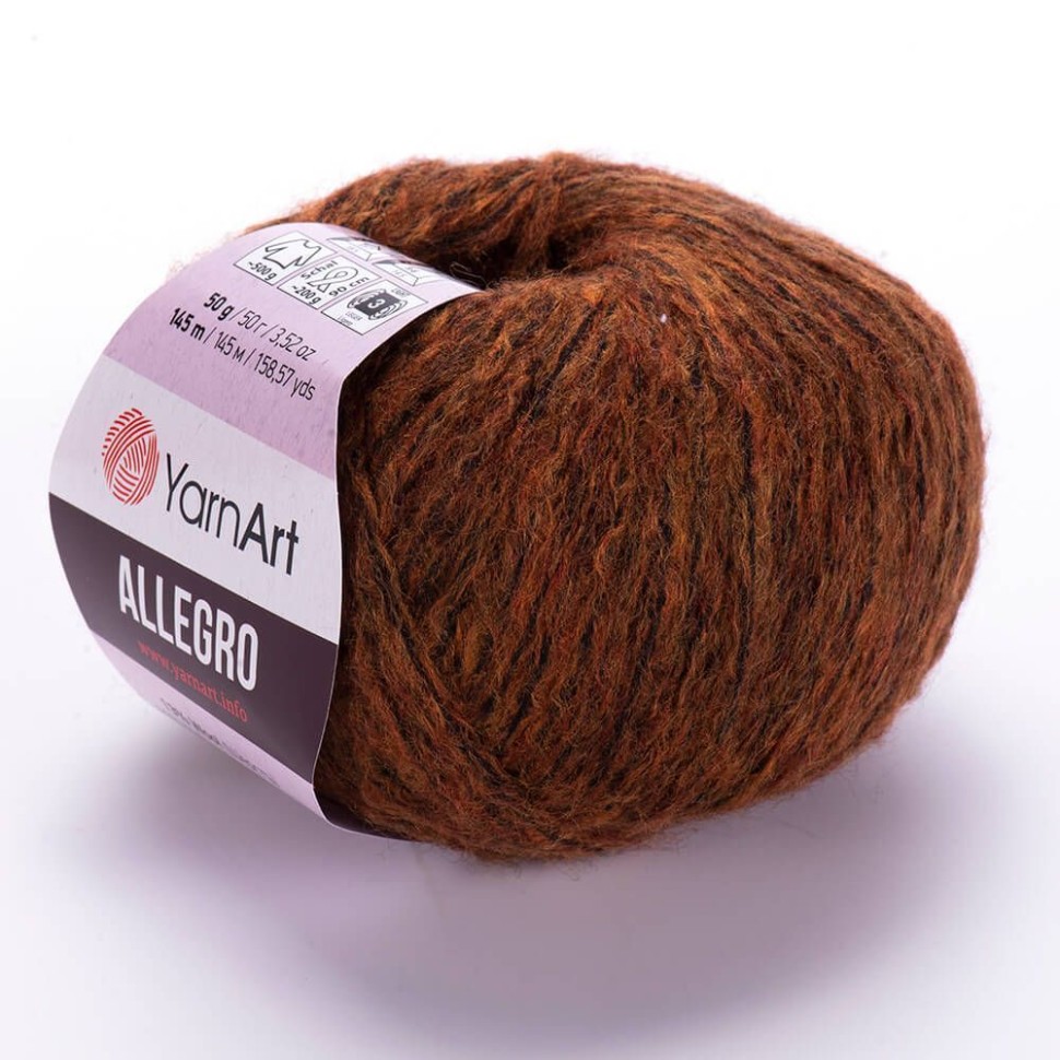 Allegro (YarnArt) - 712 (коричневый меланж)