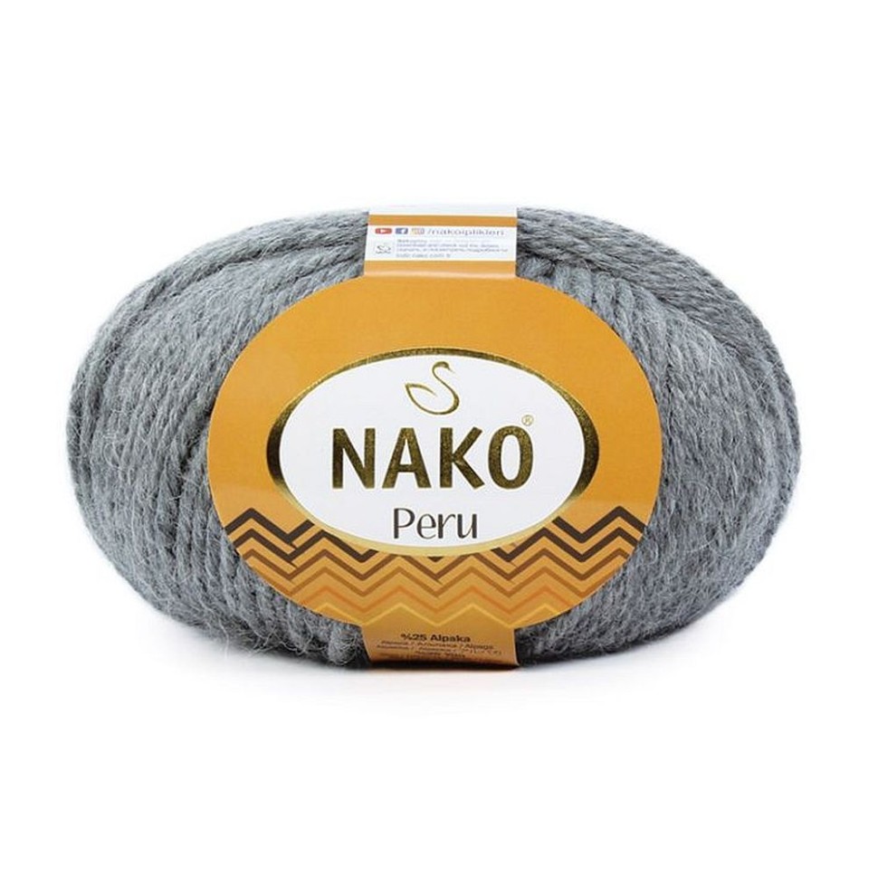 PERU (NAKO) - 194 (серый меланж)