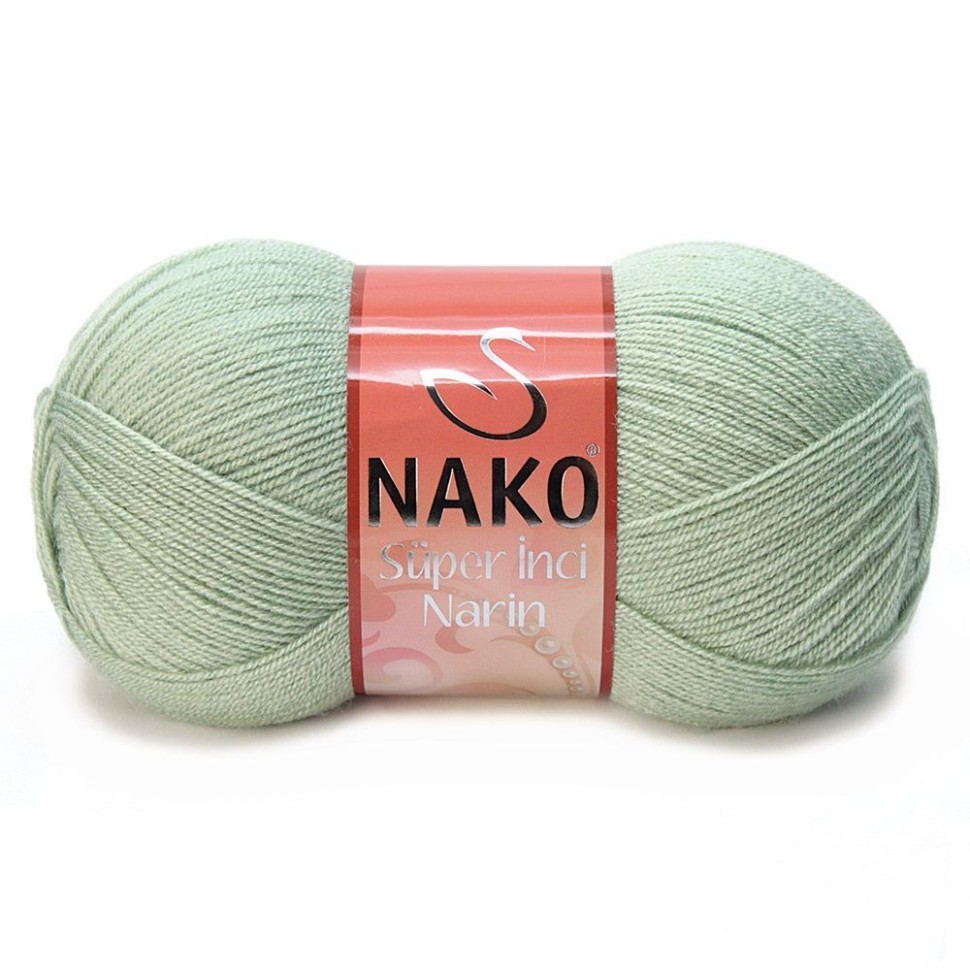Пряжа Super Inci Narin, Nako - 292 (зеленый миндаль)
