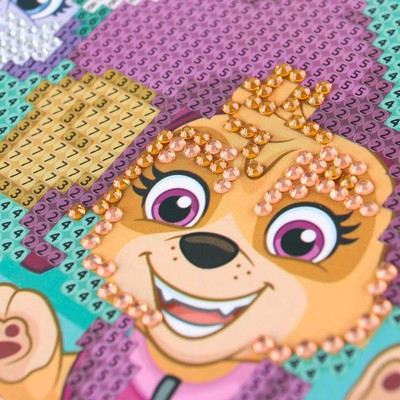 Алмазная мозаика для детей, 16 х 10,5 х 2 см "Эверест и Скай", Щенячий патруль Алмазная мозаика для детей, 16 х 10,5 х 2 см "Эверест и Скай", Щенячий патруль