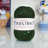 Kolibri с пайетками - 059 (болото с зелеными пайетками)