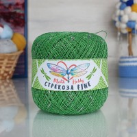Стрекоза файн - 170 (салатовый с  серебр. люреском)