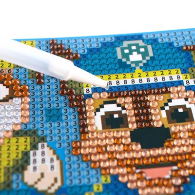 Алмазная мозаика для детей, 16 х 10,5 х 2 см "Щенки-герои", Щенячий патруль Алмазная мозаика для детей, 16 х 10,5 х 2 см "Щенки-герои", Щенячий патруль