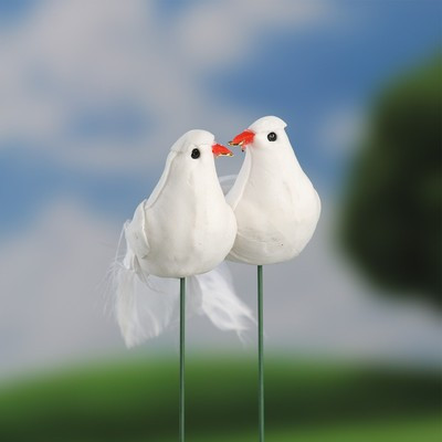 Набор штекеров "Голуби", 4шт, 5х4х11см Набор штекеров "Голуби", 4шт, 5х4х11см