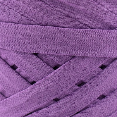 Трикотажная пряжа, ширина 7-9 мм, 100м/295 гр±10% (39 - темная сирень)