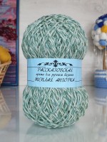 Теплая Ангорка Рассказовская 100 г - 31 (зеленая бирюза меланж)