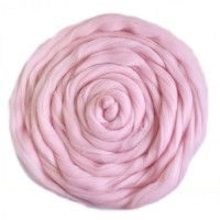 Полутонкая шерсть (для валяния) - 180 (св.бегония)