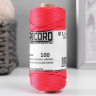 Нить кручёная 3-х прядная полипропиленовая, d=1.1 мм 100 м (красная) МИКС (3 шт.)