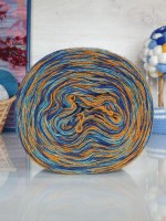 Ангорка меланж Рассказовская - 26_4 (рыжий/фиолет/бирюз)