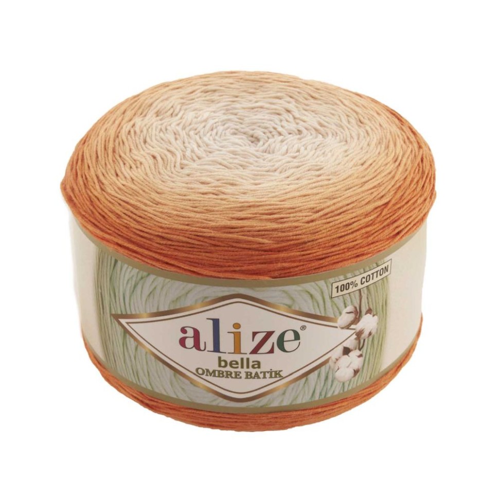 BELLA OMBRE BATIK Alize - 7403 (оранж)