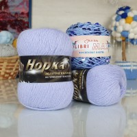 Набор Пух норки и пайетки - 35 (844+149) (талая вода с сиреневыми пайетками)