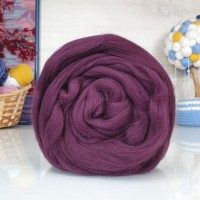 Полутонкая шерсть (для валяния) - 191 (ежевика)