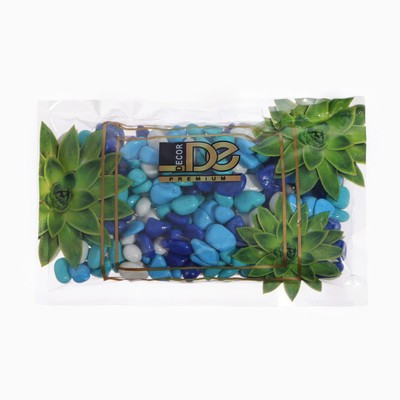 Грунт для аквариума (5-10 мм) голубой-синий-белый-бирюзовый, 350 г Грунт для аквариума (5-10 мм) голубой-синий-белый-бирюзовый, 350 г