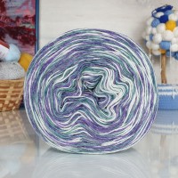 Ангорка меланж Рассказовская - 28_3 (бирюза-бел-сирень)