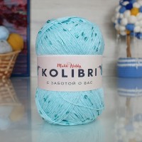 Kolibri с пайетками - 064 (св.бирюза с пайет.мор.волна)