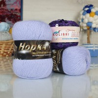 Набор Пух норки и пайетки - 36 (844+146) (талая вода с черными пайетками)