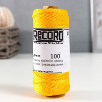 Нить кручёная 3-х прядная полипропиленовая, d=1.1 мм 100 м (желтая) (3 шт.)