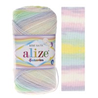 SEKERIM BATIK - 2132 (роз/сир/бел/желт)