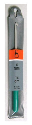 Крючок вязальный с пластиковой ручкой 14 см. (Pony)  арт.46205