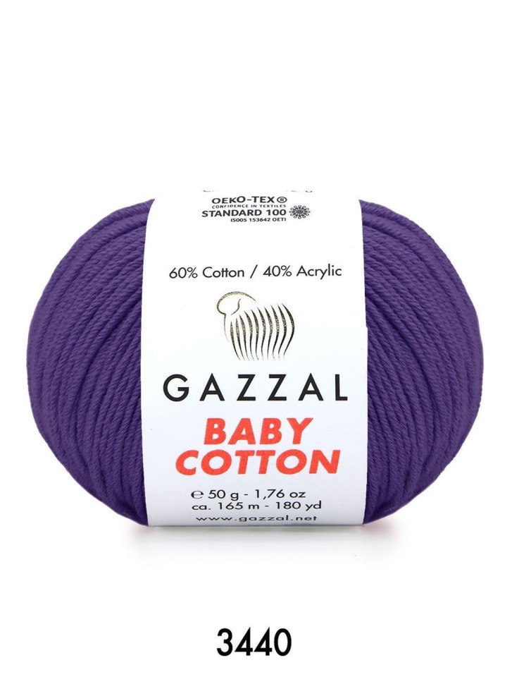 BABY COTTON (Gazzal) - 3440 (фиолетовый)