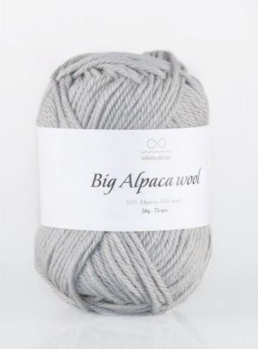 Пряжа BIG Alpaca Wool (INFINITY) 1042  св.серый