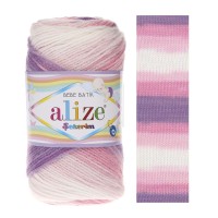 SEKERIM BATIK - 2135 (роз/сир/бел)