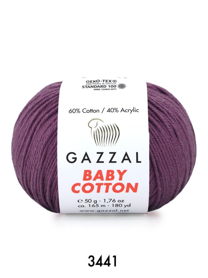 BABY COTTON (Gazzal) - 3441 (баклажан)