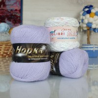 Набор Пух норки и пайетки - 38 (821+155) (сиреневый с пайетками крылья стрекозы)