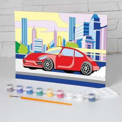 Картина по номерам «Машина» 20 × 28,5 см