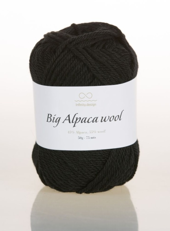 Пряжа BIG Alpaca Wool (INFINITY) 1099  черный