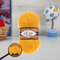 ANGORA REAL 40 - 216 (желтый)