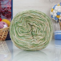 Ангорка меланж Рассказовская - 40 (зелен/белый/бежевый)