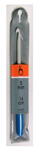Крючок вязальный с пластиковой ручкой 14 см. (Pony)  арт.46207